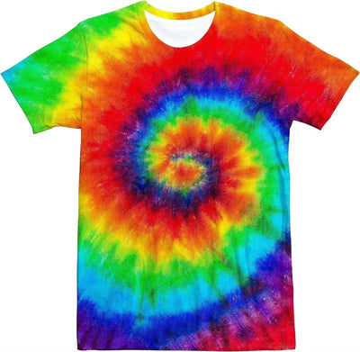 Men’s Tie-Dye Rave T-Shirt - 8 Colourful Designs -Man's Rave Outfits -Rave Mates