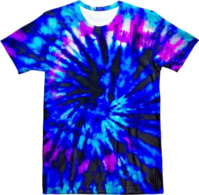 Men’s Tie-Dye Rave T-Shirt - 8 Colourful Designs -Man's Rave Outfits -Rave Mates