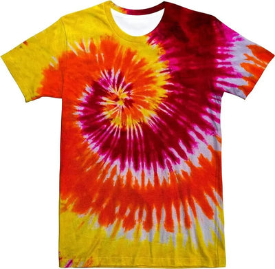 Men’s Tie-Dye Rave T-Shirt - 8 Colourful Designs -Man's Rave Outfits -Rave Mates