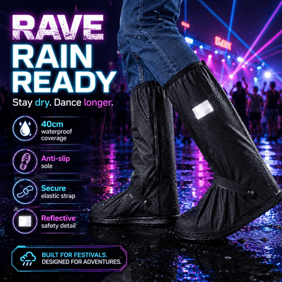 Rave-Ready Rainproof Shoe Covers -Rave Shoes -Rave Mates