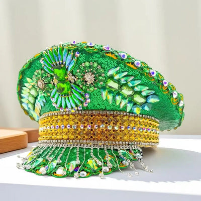 Sequin Festival Captain Hat with Gems – 20 Style Choices -Rave Accessories -Rave Mates