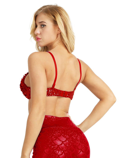 Sparkle Sequin Rave Bra – Festival Statement Top -Rave Bras -Rave Mates