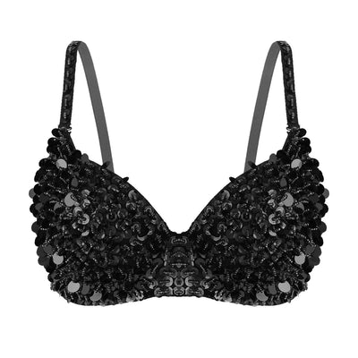 Sparkle Sequin Rave Bra – Festival Statement Top -Rave Bras -Rave Mates