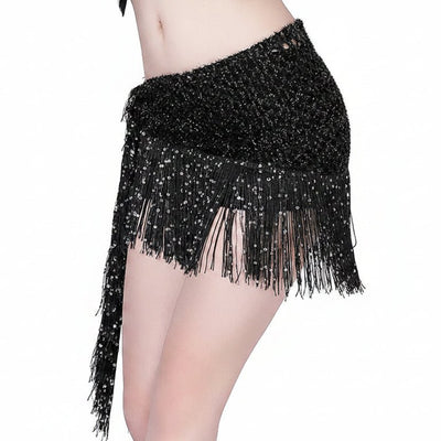 Sparkly Fringe Mesh Rave Skirt – Festival Wrap Skirt -Rave Skirts -Rave Mates