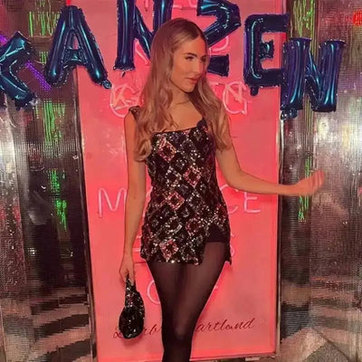Sparkly Sequin & Fringe Mini Party Dress 38 Choices! -Going Out Dresses -Rave Mates