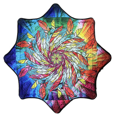 Spinning Festival Mat – Psychedelic Rave Flow Prop -Rave Accessories -Rave Mates