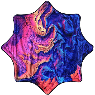 Spinning Festival Mat – Psychedelic Rave Flow Prop -Rave Accessories -Rave Mates