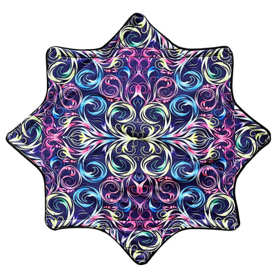 Spinning Festival Mat – Psychedelic Rave Flow Prop -Rave Accessories -Rave Mates