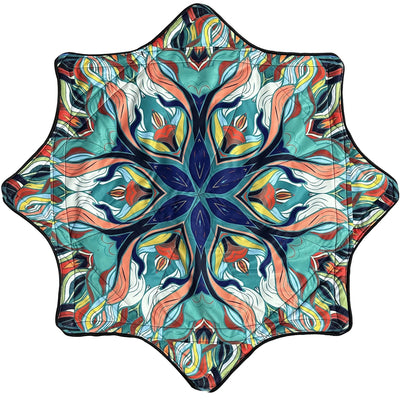 Spinning Festival Mat – Psychedelic Rave Flow Prop -Rave Accessories -Rave Mates