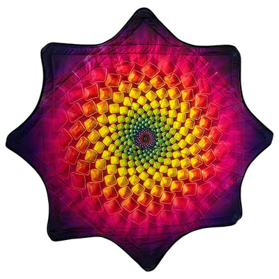 Spinning Festival Mat – Psychedelic Rave Flow Prop -Rave Accessories -Rave Mates