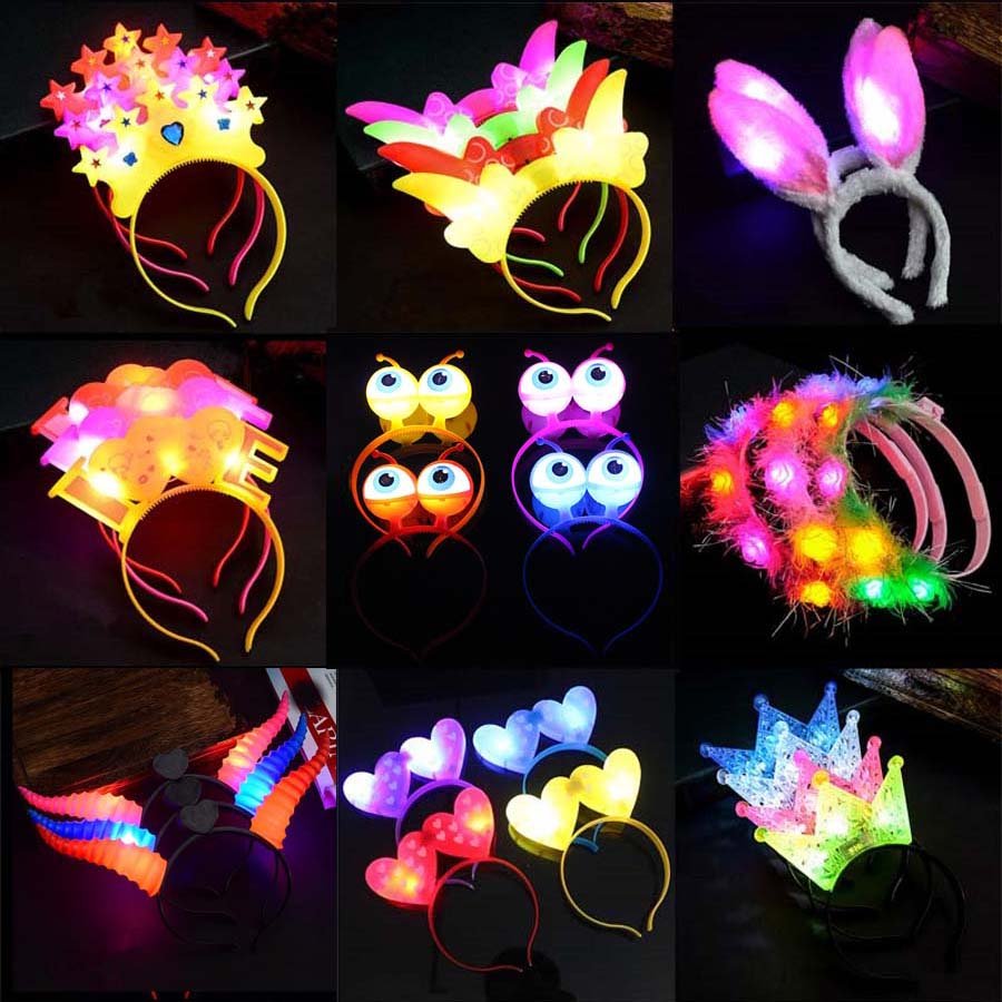 Flashing Glow Headbands -Headband -Rave Mates