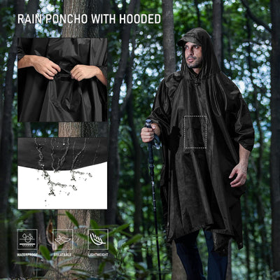 3 In 1 Outdoor Waterproof Raincoat! -Rave Jacket -Rave Mates