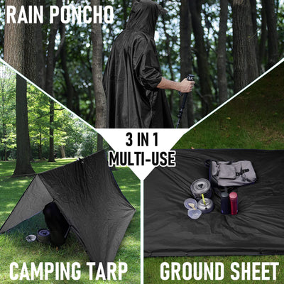3 In 1 Outdoor Waterproof Raincoat! -Rave Jacket -Rave Mates
