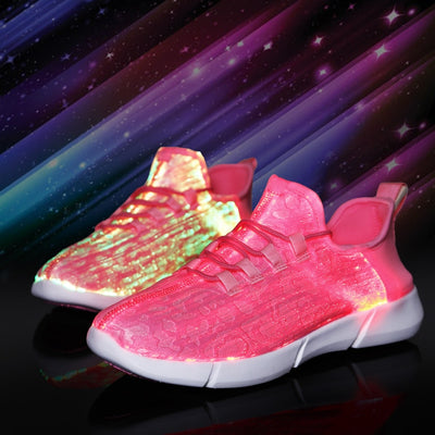 Pink LED Glow Rave Shoes – Light-Up Festival Sneaker size 25-46