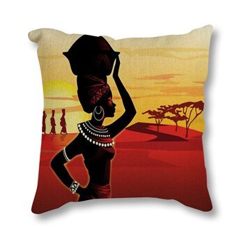 Africa Painting Art Pillow -Rave Pillows -Rave Mates