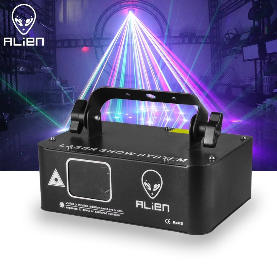 ALIEN 500mw RGB Laser Beam Line Projector -Laser Lights -Rave Mates