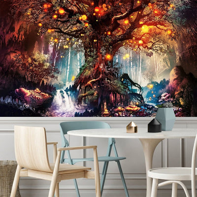 Big Wishing Trees 3D Print Tapestry Wall -Festival Tapestry -Rave Mates