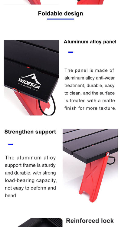 Folding Camping Table -Festival Camp Gear -Rave Mates