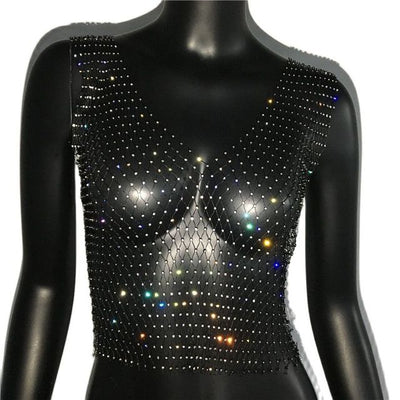 Cropped Tank Top -Rave Tops -Rave Mates