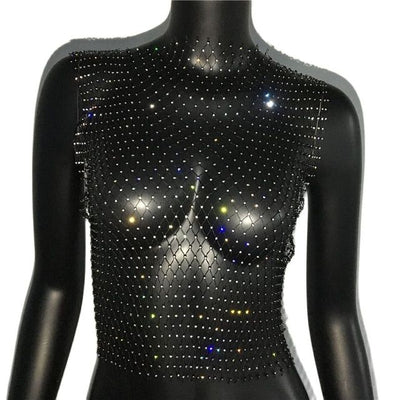 Cropped Tank Top -Rave Tops -Rave Mates
