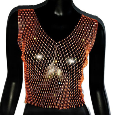 Cropped Tank Top -Rave Tops -Rave Mates
