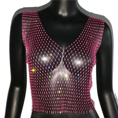 Cropped Tank Top -Rave Tops -Rave Mates