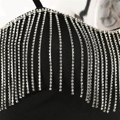 Diamond Tassel Crop Top -Rave Crop Tops -Rave Mates