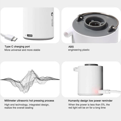Electric Air Pump with Lamp - Festival Camp Gear - Rave Mates