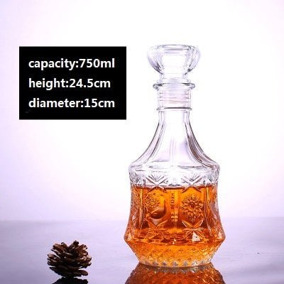 Empty Whiskey Bottle Glass -Party Room Equipment -Rave Mates