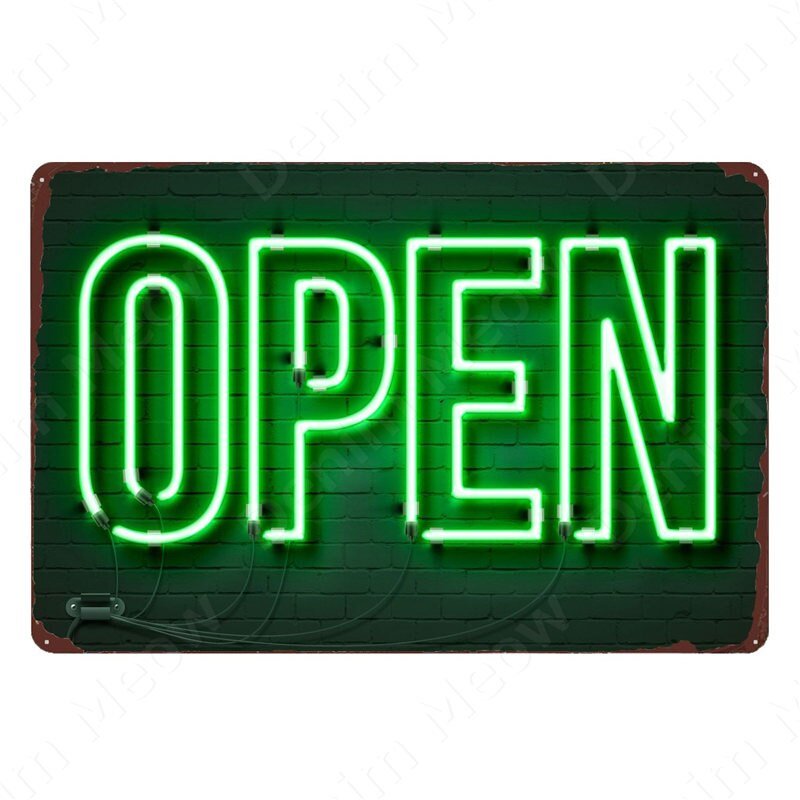 ENTER, EXIT, CLOSED, OPEN signs! -Party Room Equipment -Rave Mates