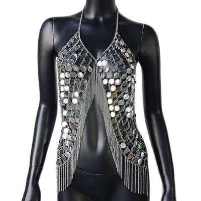 Festival Bling Plastic Tops -Rave Tops -Rave Mates