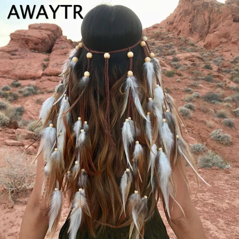 Festival Feather Headband -Rave Outfit Addons -Rave Mates