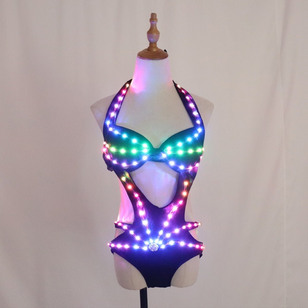 Full Color LED Lights Bodysuit -Light Show Perfomance -Rave Mates