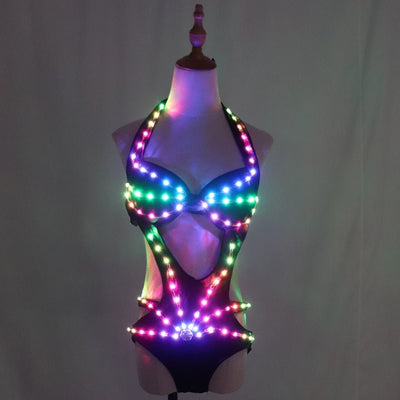 Full Color LED Lights Bodysuit -Light Show Perfomance -Rave Mates