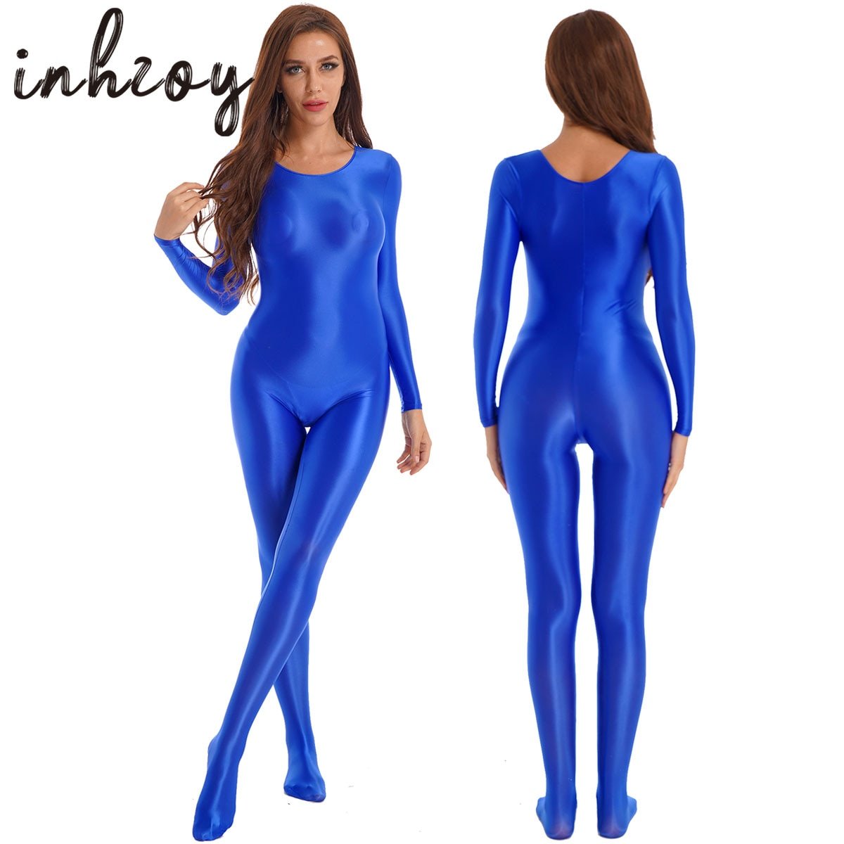 Glossy Full Body Leotard Bodysuit -Rave Bodysuits -Rave Mates