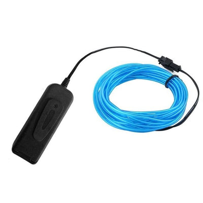 LED Glow EL Wire Cable Costume -Description -Rave Mates