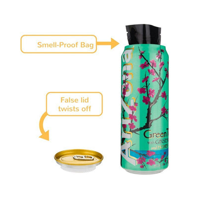 Green Tea Stash Can -Hidden Stash -Rave Mates