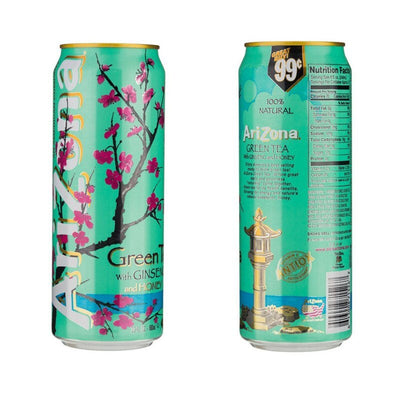 Green Tea Stash Can -Hidden Stash -Rave Mates