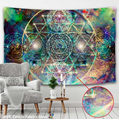 India Mandala Tapestry Wall -Festival Tapestry -Rave Mates
