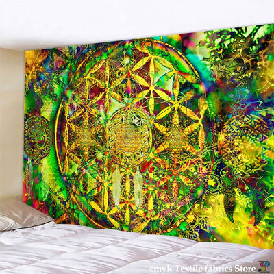 India Mandala Tapestry Wall -Festival Tapestry -Rave Mates