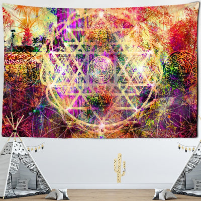 India Mandala Tapestry Wall -Festival Tapestry -Rave Mates