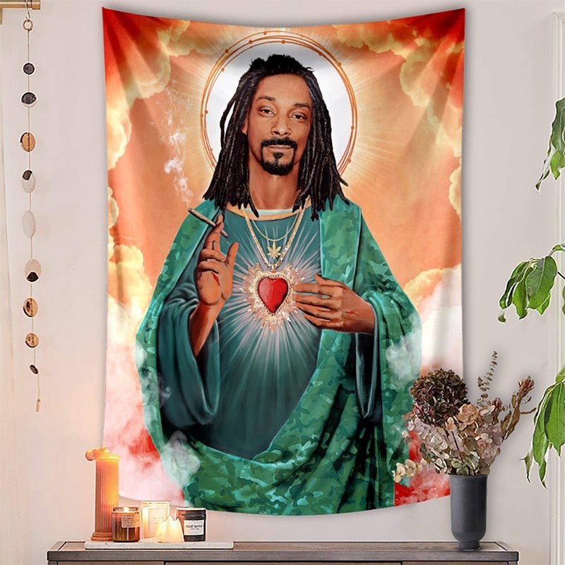 Jesus Snoop Dogg Tapestry - Festival Tapestry - Rave Mates
