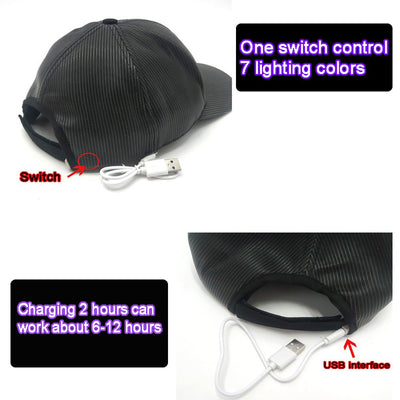 LED Fiber Optic Hat -Rave Accessories -Rave Mates