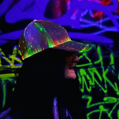LED Fiber Optic Hat -Rave Accessories -Rave Mates