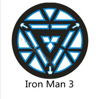 LED Iron Man Badge -Man's Rave Outfits -Rave Mates