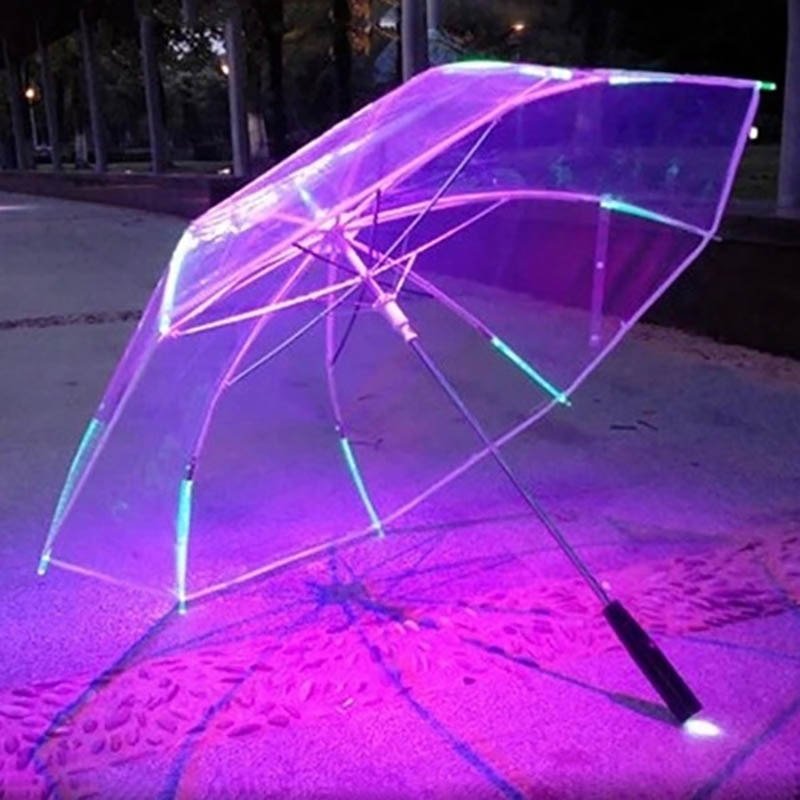 LED Light Transparent Umbrella -Rave Accessories -Rave Mates