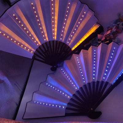 Luminous Folding Rave Fan -Rave Accessories -Rave Mates