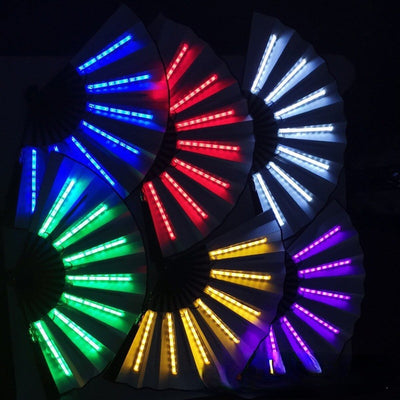 Luminous Folding Rave Fan -Rave Accessories -Rave Mates
