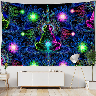Meditation 7 Chakra Tapestry -Festival Tapestry -Rave Mates
