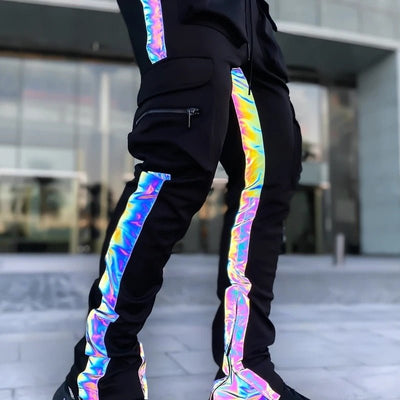 Mens Reflective Pants -Man's Rave Outfits -Rave Mates